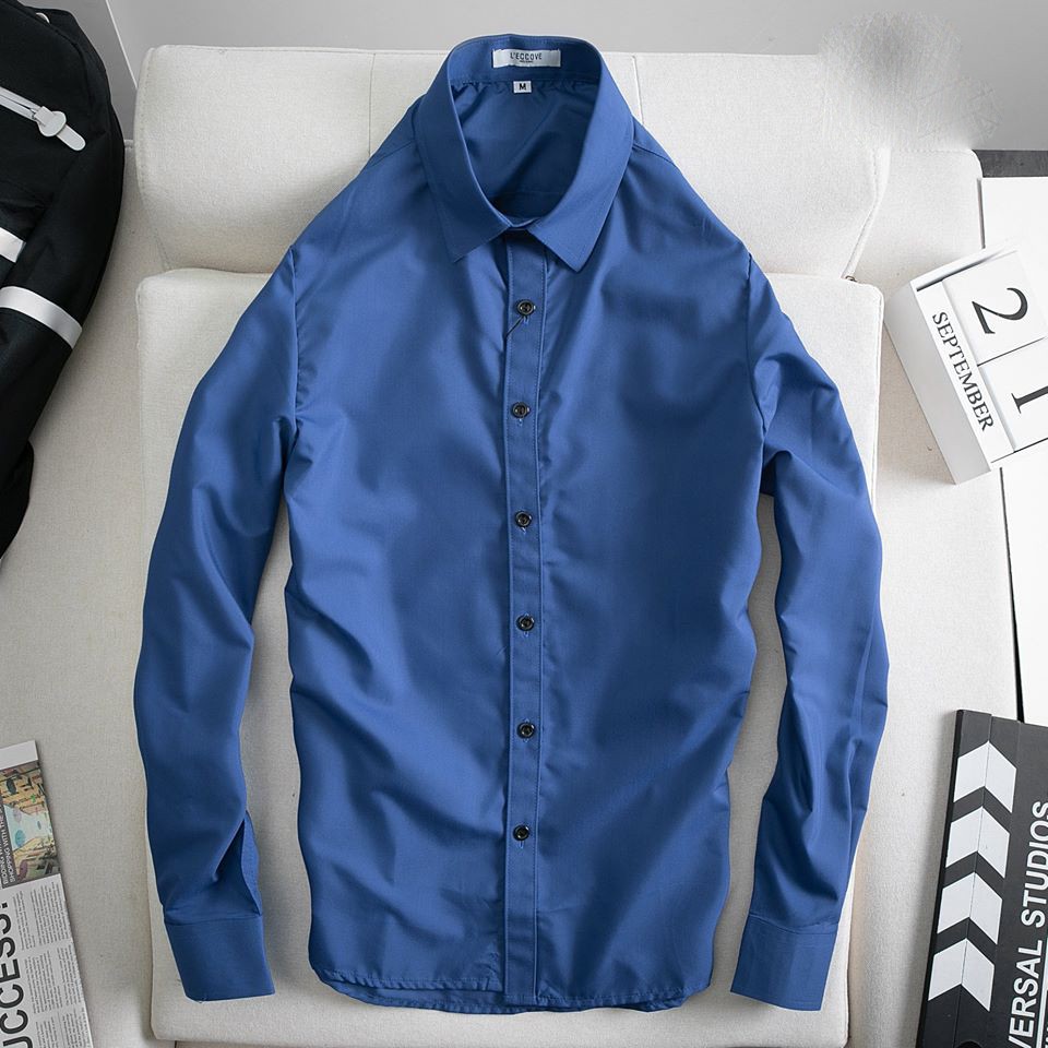 Áo sơ mi nam nữ dài tay unisex sơ mi form rộng vải lụa thái chống bai xù KJ | BigBuy360 - bigbuy360.vn