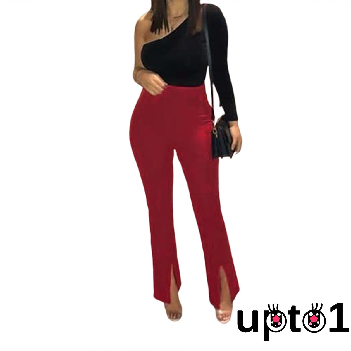 Quần Ống Loe Xẻ Tà Thời Trang Công Sở Cho Nữ | BigBuy360 - bigbuy360.vn