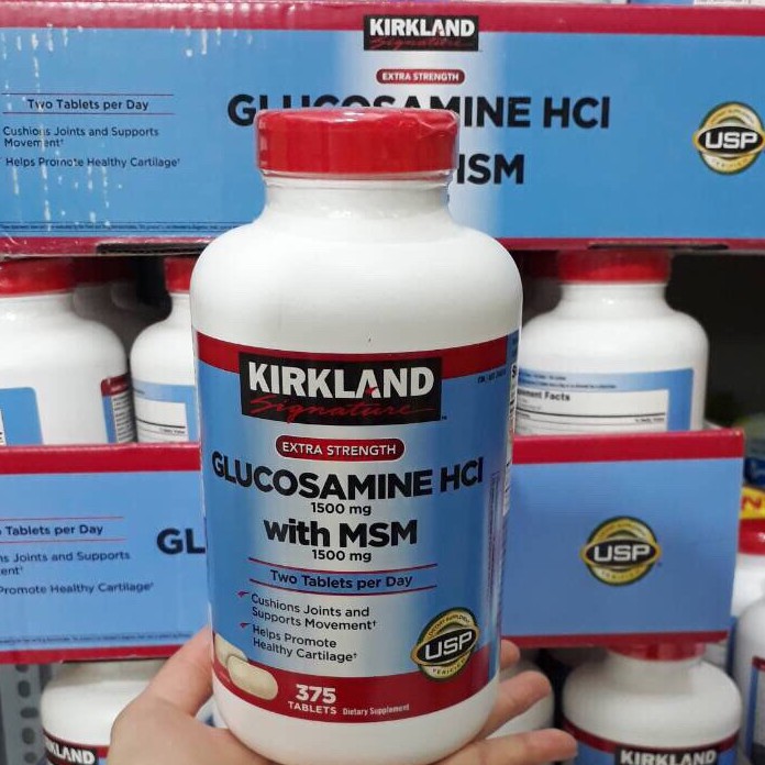 Viên Uống Bổ Xương Khớp Glucosamin Kirkland Mỹ 375 Viên [Date MỚI]