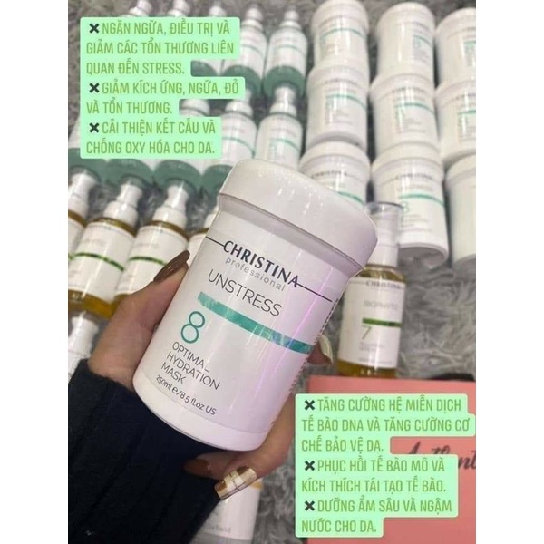 Mặt nạ cấp ẩm và làm dịu da tức thì Unstress Mask số8  Christina