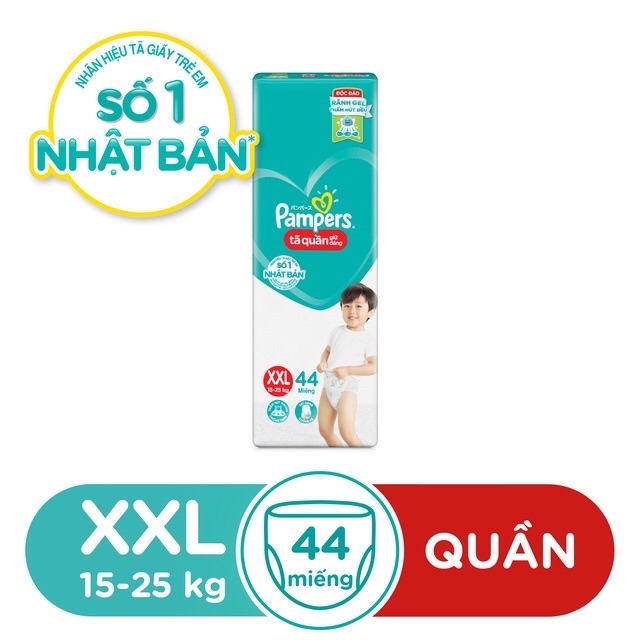 Bỉm/Tã quần Pampers giữ dáng mới gói đại size M60 - L54 - XL48 - XXL44