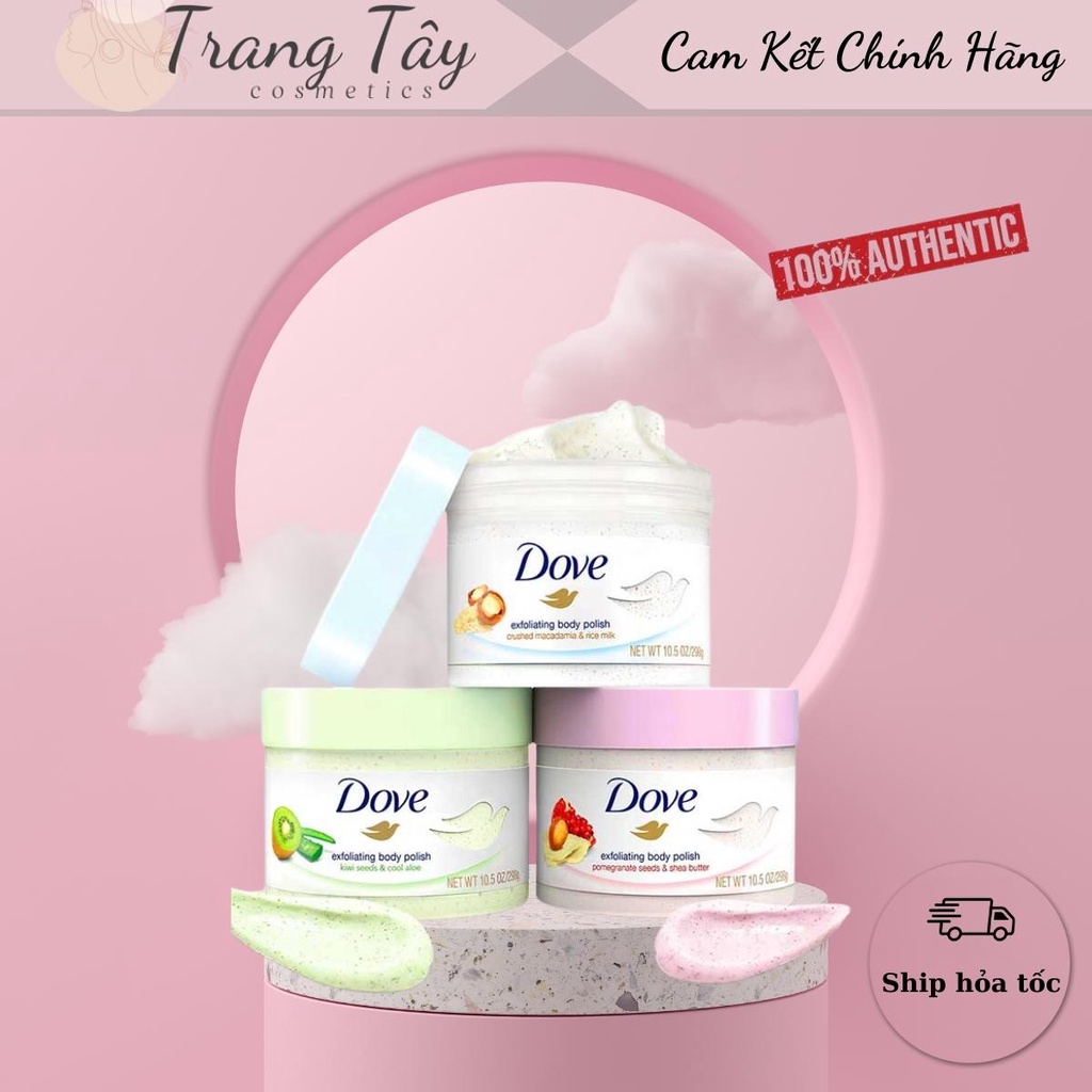 Tẩy Da Chết Toàn Thân DOVE Exfoliating Body Polish Đức