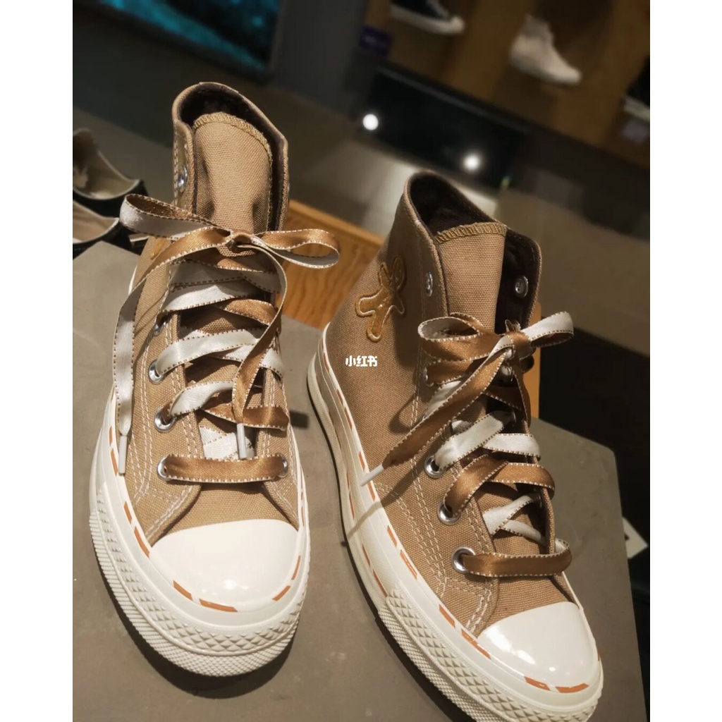 Giày Thể Thao Converse Cookie Superman Cookie Khaki Phối Ren Thời Trang Thường Ngày Cho Nam Và Nữ-1783