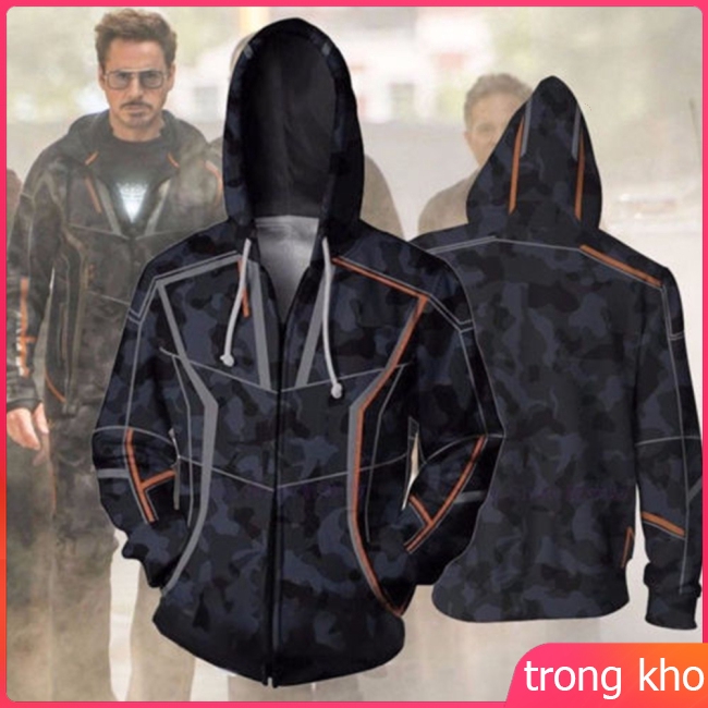 Áo khoác có nón của Người Sắt Tony Stark trong phim Avengers Endgame 3 Cuộc chiến vô cực | BigBuy360 - bigbuy360.vn