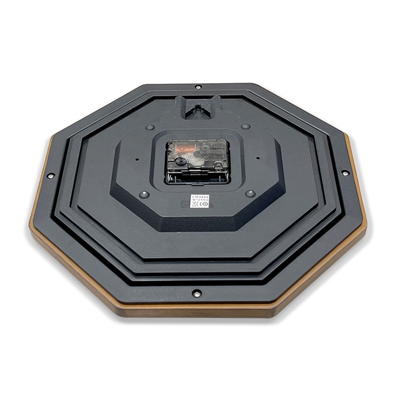 Đồng hồ treo tường Nhật Bản Rhythm CMG944NR06 Kt 29.0 x 29.0 x 4.0cm, 725g Vỏ gỗ. Dùng Pin.