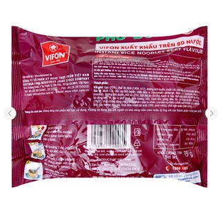 Phở bò Vifon gói 65 gr, 9.2021