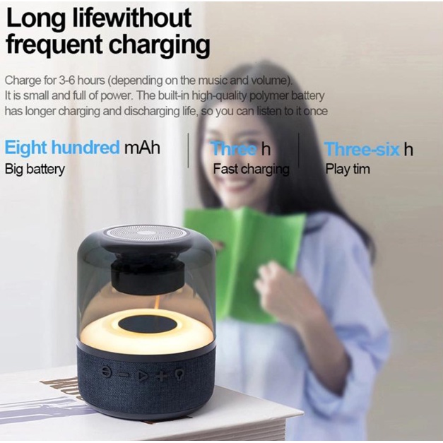 Loa Bluetooth Không Dây NOVA Z5 Bảy Màu Có Đèn Led 3D Âm Thanh Siêu Trầm Trong Suốt