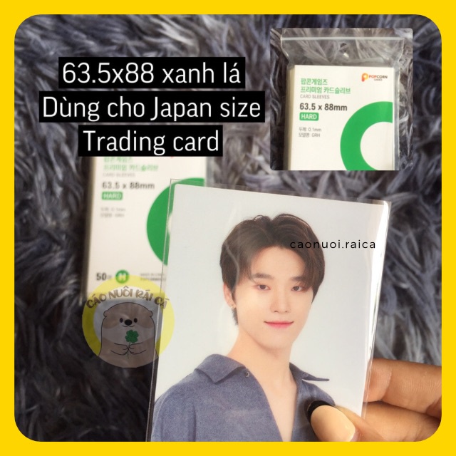 [TÁCH LẺ-DÀY] SLEEVE POPCORN DÀY BẢO VỆ PHOTOCARD BỌC CARD ĐỦ SIZE - Cáo nuôi Rái Cá