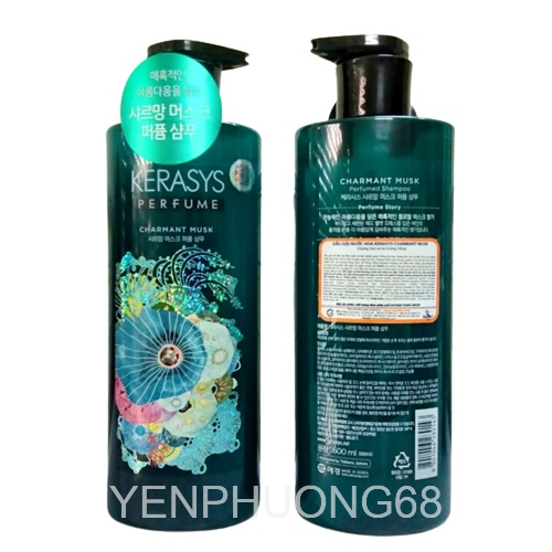 Dầu gội xả hương nước hoa Kerasys Perfume Hàn Quốc 600ml (Hàng chính hãng)