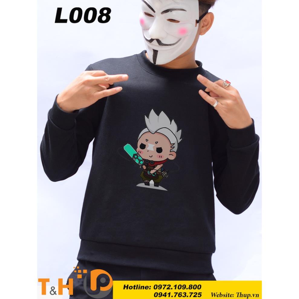 🎁 SALE- Áo game thu đông liên minh huyền thoại in hình ekko 💖