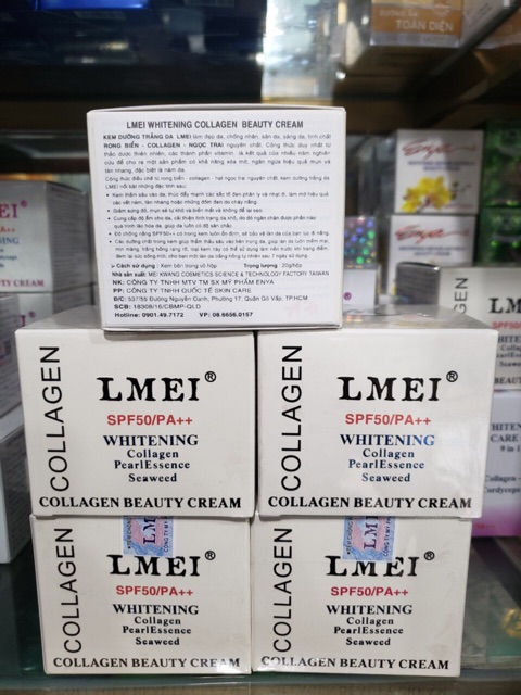 KEM DƯỠNG TRẮNG DA LMEI COLLAGEN NGỌC TRAI 25GR