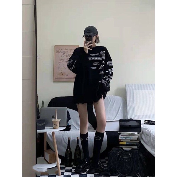 Áo Len Hoạ Tiết Racing