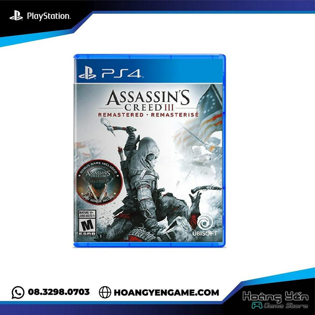 Đĩa game ps4 Assassin's Creed III Remastered