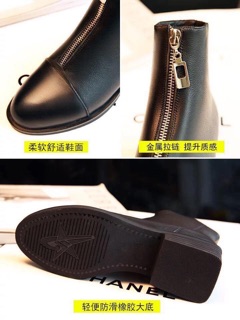 Boot da PU đế 3,5cm