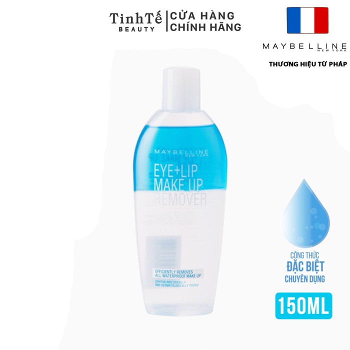 Nước Tẩy Trang Mắt và Môi Chuyên Dụng 2 lớp Maybelline New York Eye & Lip Makeup Remover 150ml