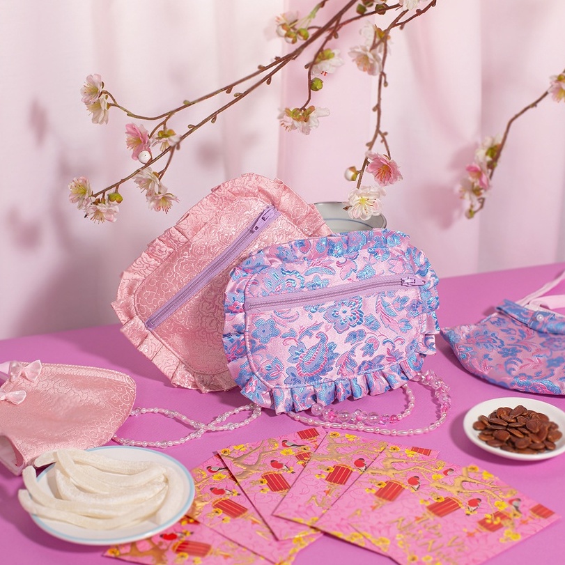 Túi Lì Xì Đeo Eo | túi gấm kèm dây đeo eo | mignonne