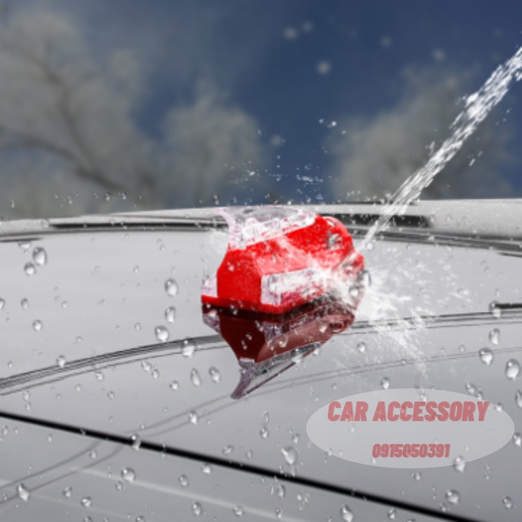 Ăng ten ô tô vây cá mập có đèn LED chạy năng lượng gió trang trí nhiều màu