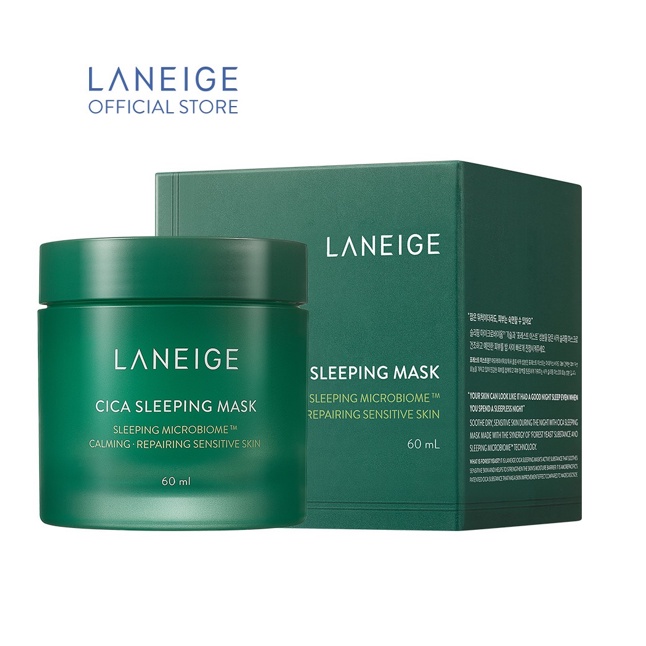 [HB Gift] Mặt nạ ngủ phục hồi và nuôi dưỡng da LANEIGE Cica Sleeping Mask EX 60ML | BigBuy360 - bigbuy360.vn