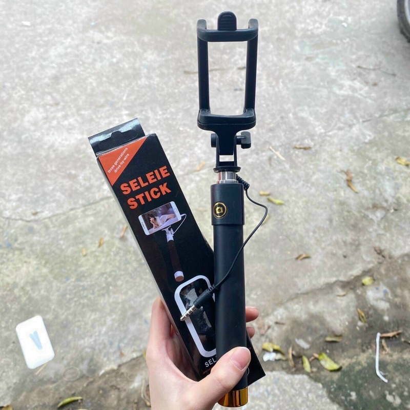 Gậy tự sướng thân đen jack tròn 3.5