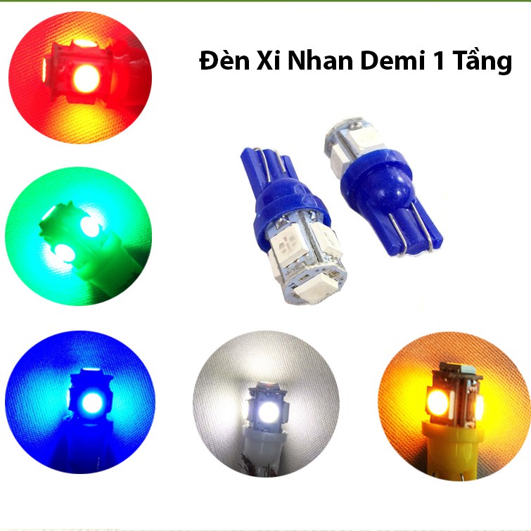 LED xinhan chân T10 - Đủ màu - Giá 1 bóng
