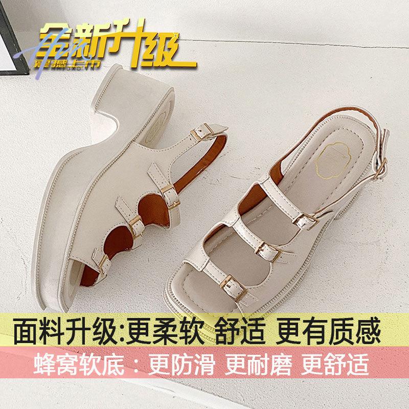 Giày Sandal Đế Dày Cài Khóa Phong Cách La Mã Thời Trang Mùa Hè 2022 Cho Nữ