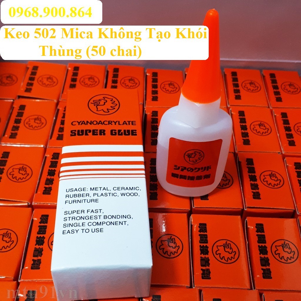 [FREE SHIP] Keo Dán 502 Cyanoacrylate không tạo khói ( Keo Dán Mica , Keo Dính Sư Tử Cam )