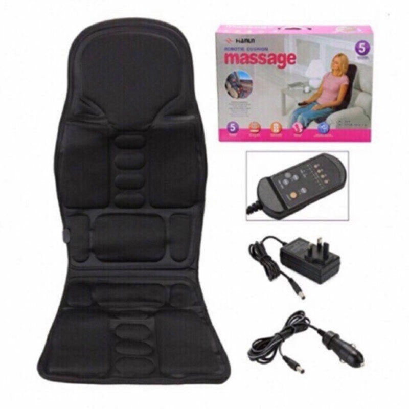 [Hỏa tốc TP HCM) Nệm Ghế massage toàn thân trên ghế ô tô, trong nhà, văn phòng JB-100B  BH 1 năm