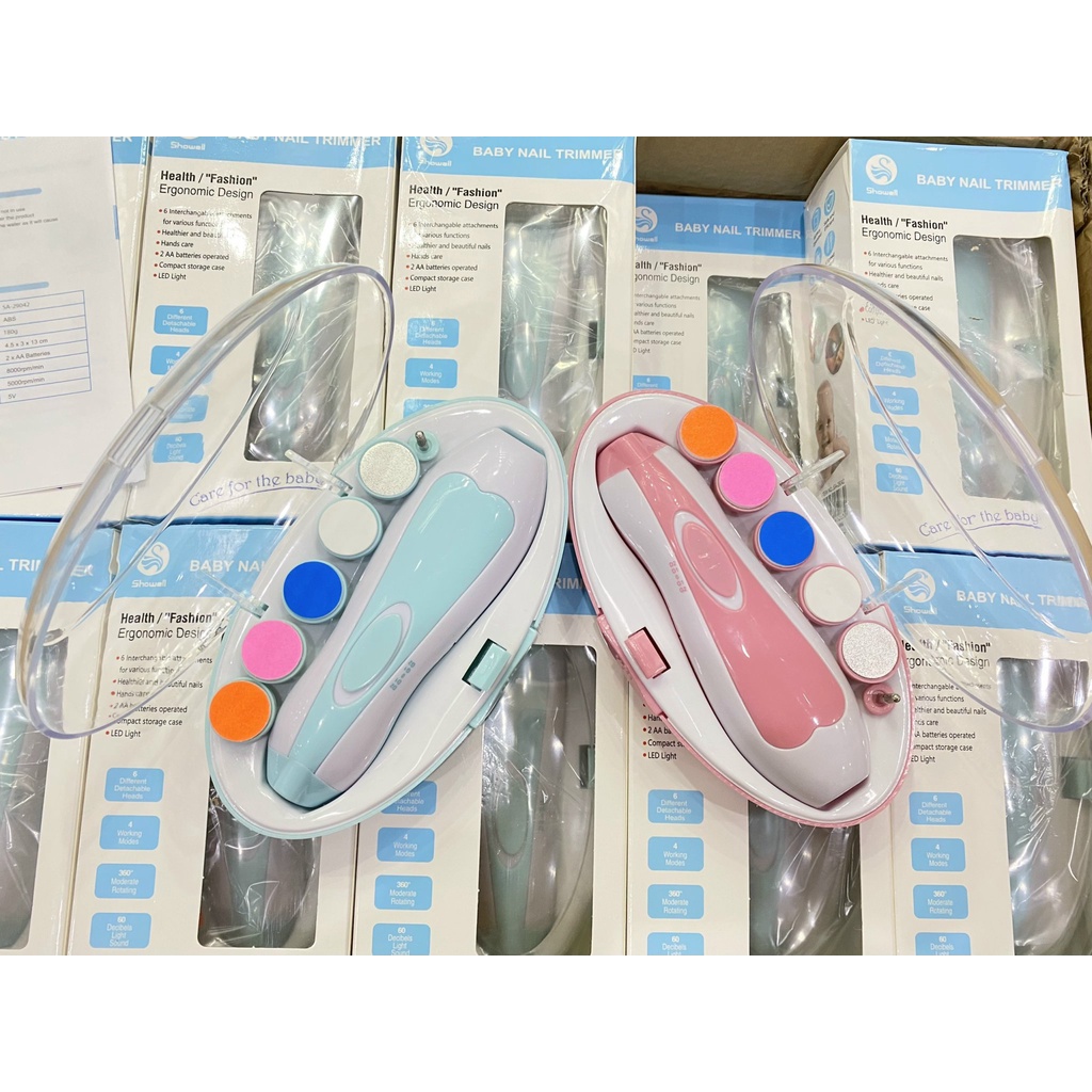 Máy cắt móng tay điện đa năng cho bé [Tặng kèm 2 pin AA]