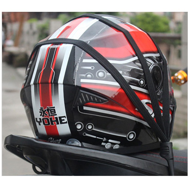 Móc Treo Đồ Xe Máy Moto Cường Lực Có Thể Thu Vào Mũ Bảo Hiểm Hành Lý Thun Dây Dây Đeo