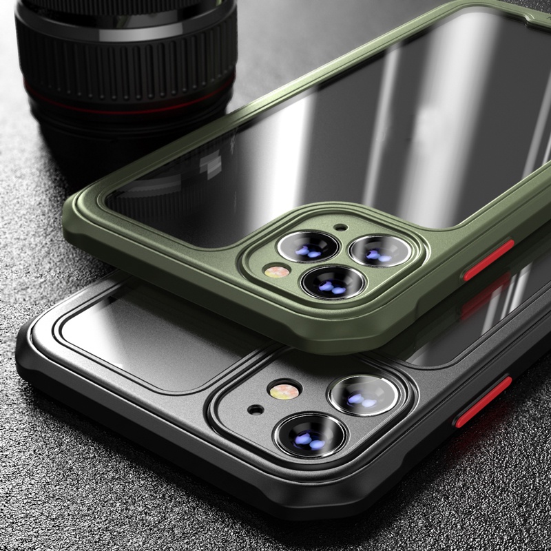 Ốp điện thoại trong suốt for iPhone 12 pro max 7 8 Plus SE 2020 X XS 11 Pro Max XR 12mini