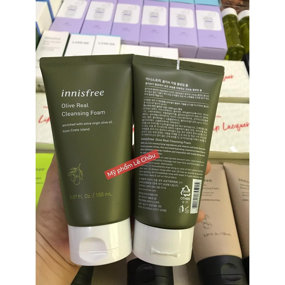 SỮA RỬA MẶT INNISFREE OLIVE REAL CLEANSING FOAM