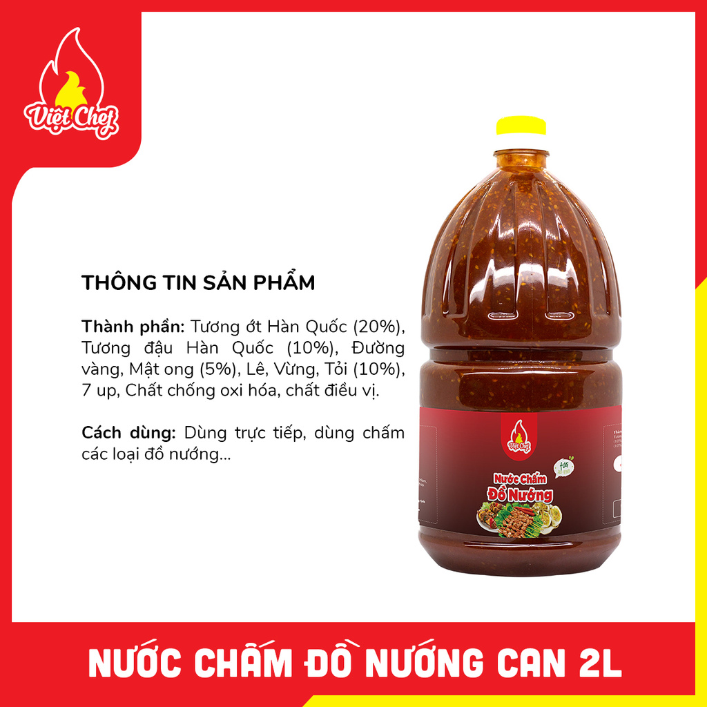 NƯƠC CHẤM ĐỒ NƯỚNG CAN 2L - Nước chấm hoàn hảo cho món nướng | BigBuy360 - bigbuy360.vn