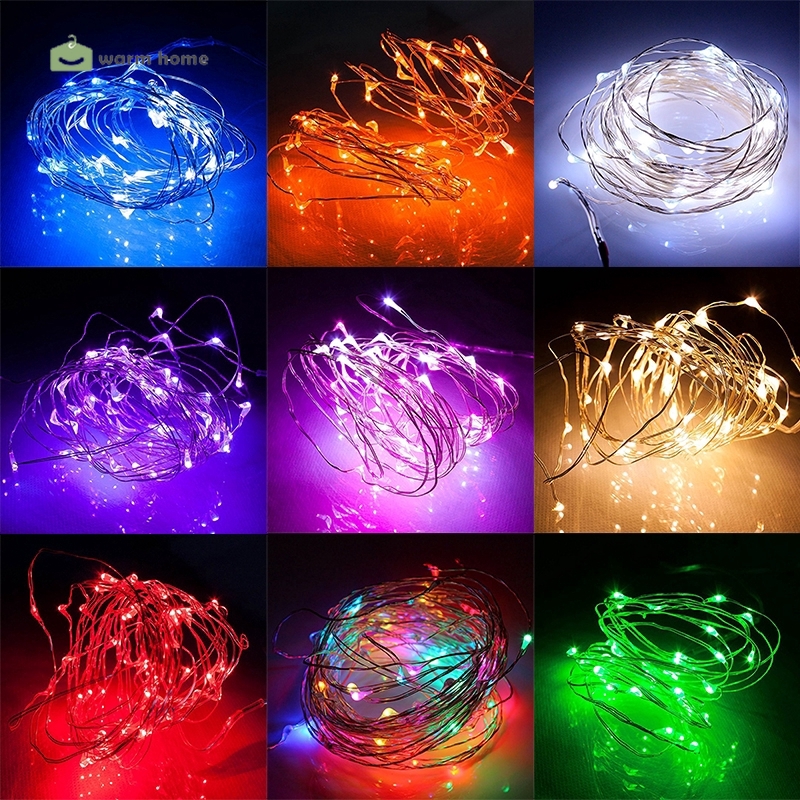 Dây đồng mạ bạc 5M 50LED chiếu sáng trang trí tiệc
