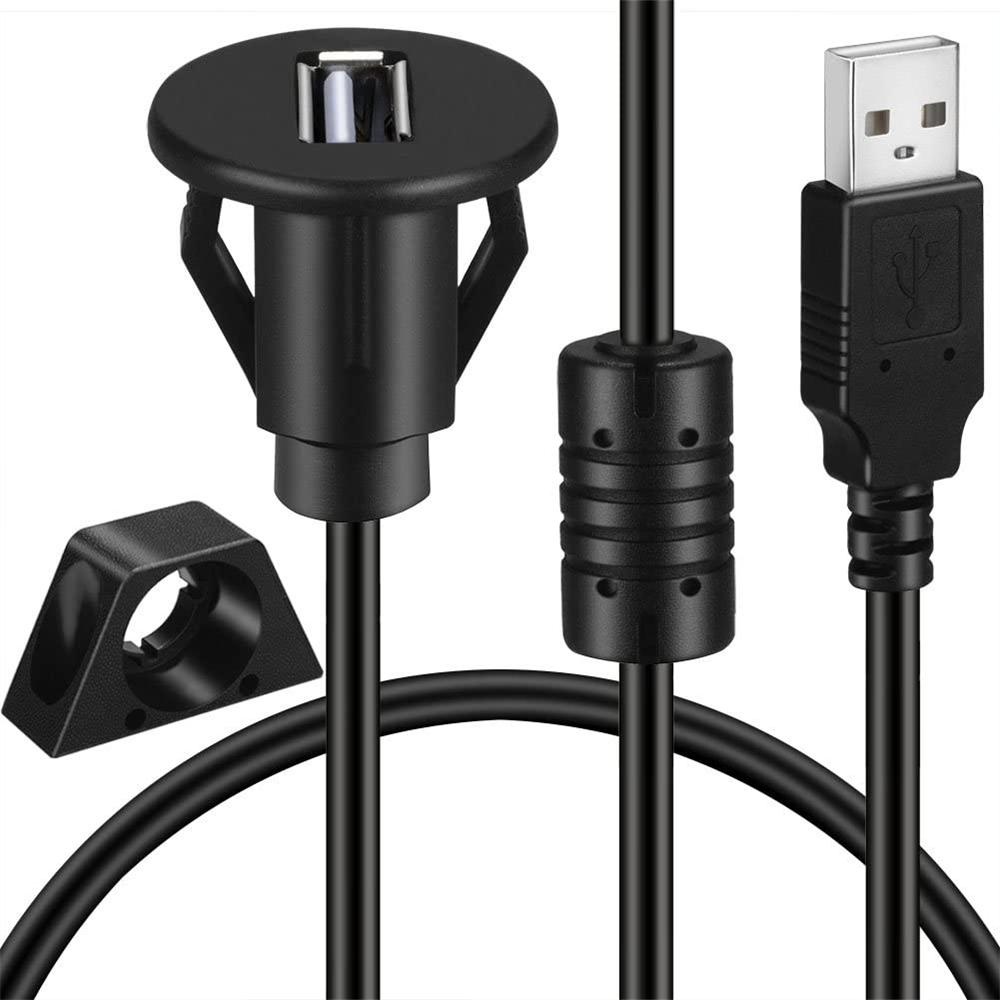 Dây Cáp Nối Dài AUX Cổng USB 2.0 Đơn 1m / 2m Cho Xe Hơi / Xe Tải / Tàu Thuyền