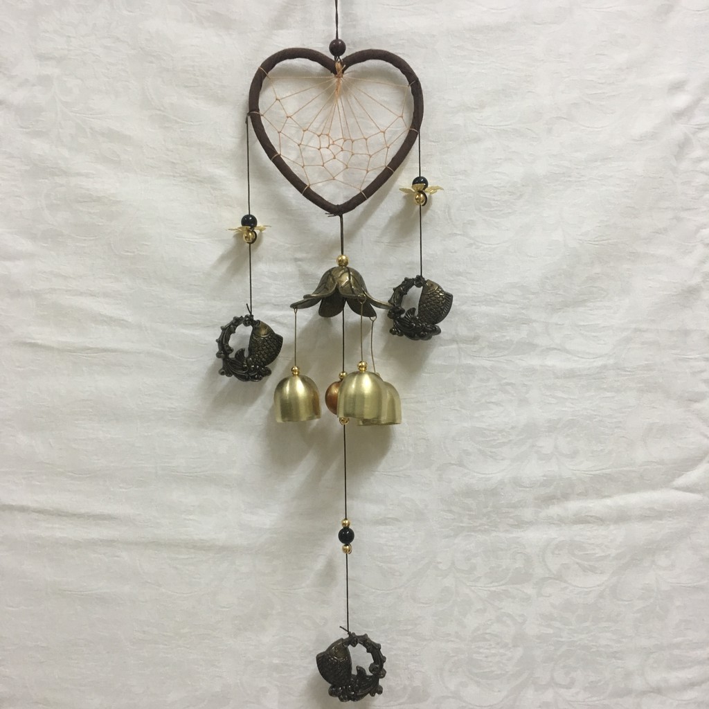 Chuông gió phong thủy và trang trí Dream catcher cá VG41