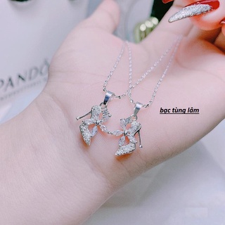 Dây chuyền nữ - dây chuyền guốc chuẩn bạc ta