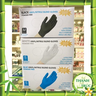 Găng tay Vinyl Nitrile 9 inch không bột