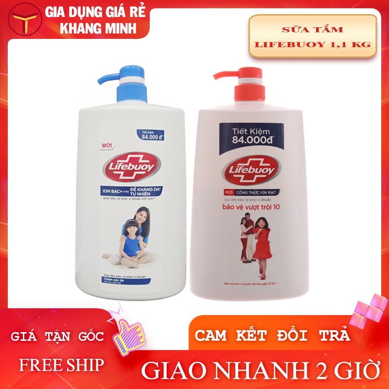 Sữa Tắm Lifebuoy 1.1kg Chăm Sóc Da, Bảo Vệ Vượt Trội