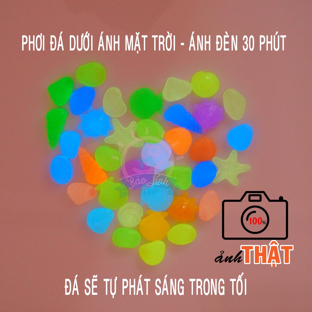 Đồ chơi an toàn – Đá màu tự phát sáng cho bé 2-3 tuổi tập gắp, phân loại màu sắc, chơi bàn ánh sáng