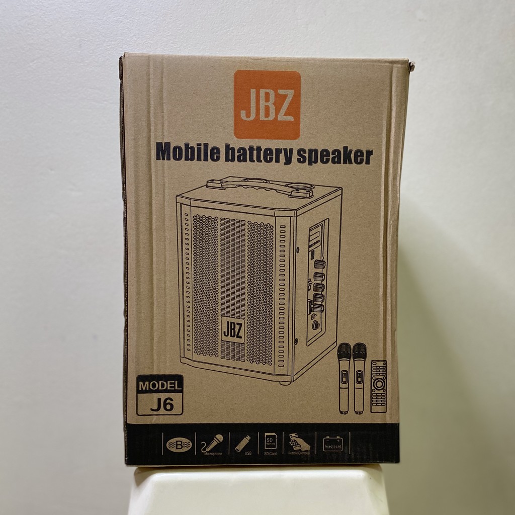 Loa karaoke bluetooth JBZ J6 tặng 2 micro không dây