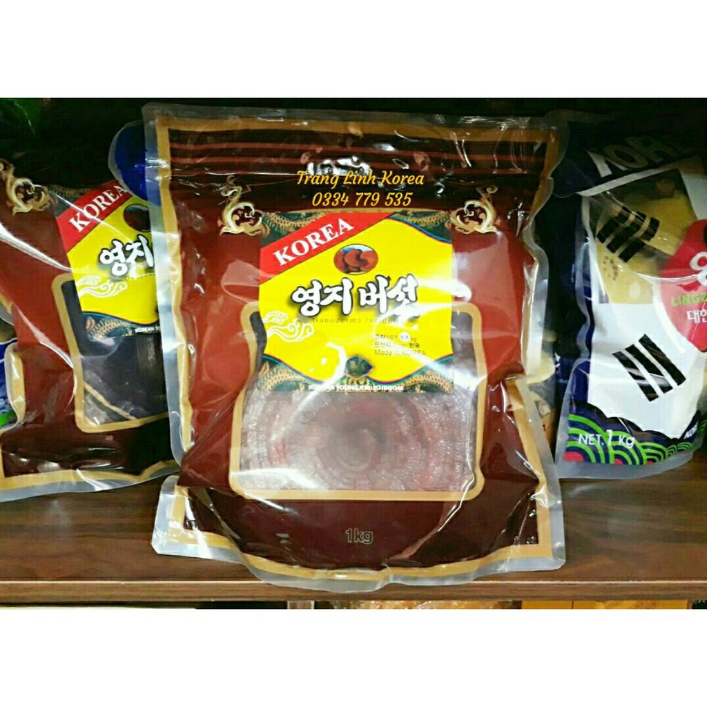 Nấm Linh Chi Túi Nâu Chính Hãng Hàn Quốc, Túi 1kg