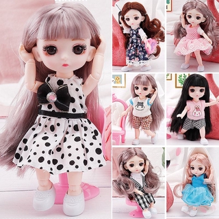 17cm Barbie Doll Lovely Doll Princess Dress Up Cute Clothes Shoes Toy Girl