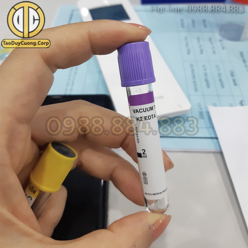 Ống Nghiệm Lấy Máu Chân Không Dùng Trong Thí Nghiệm