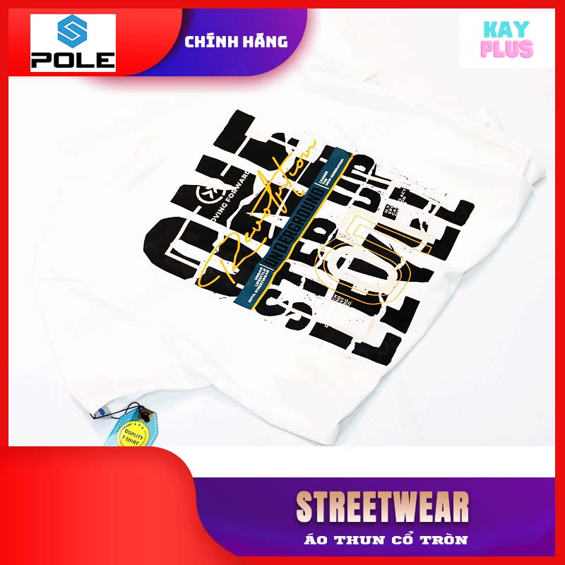 Áo thun Nam &amp; Nữ cổ tròn POLE - Streetwear 01