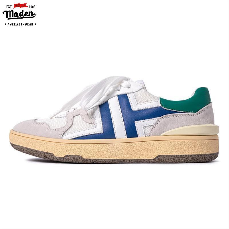 MADEN tooling men's retro moral training spring and autumn breathable casual white shoes