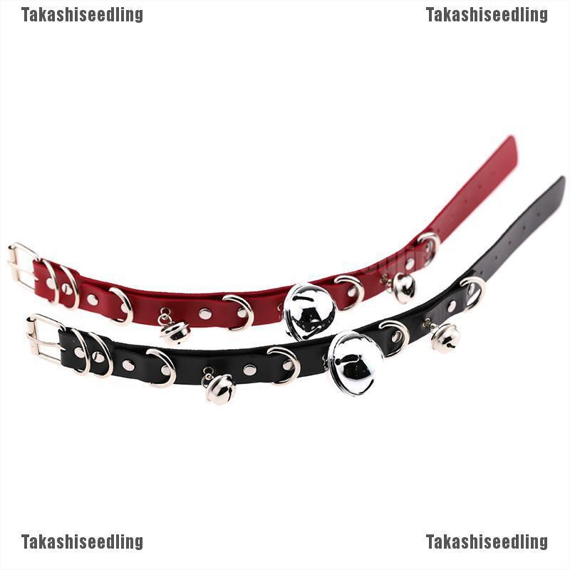 Vòng Cổ Choker Da Có Chuông Dẫn Điện Cho Nữ