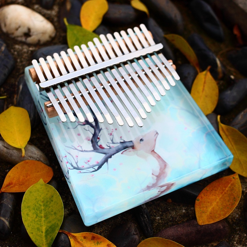 Đàn kalimba 17 phím giá rẻ full phụ kiện cho học sinh bằng gỗ gecko