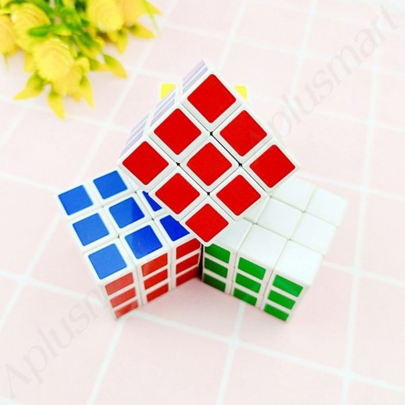 combo 4 cục rubik mini 3x3 (đồ chơi trí tuệ)