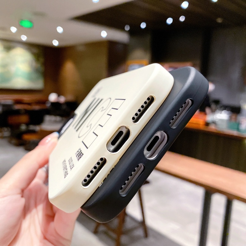 Ốp Điện Thoại Chống Sốc 2 Trong 1 in Chữ Tiếng Anh Cho iPhone 14 13 12 11 Pro Max Mini XS XR X 8 7 6 6S Plus + SE 2020