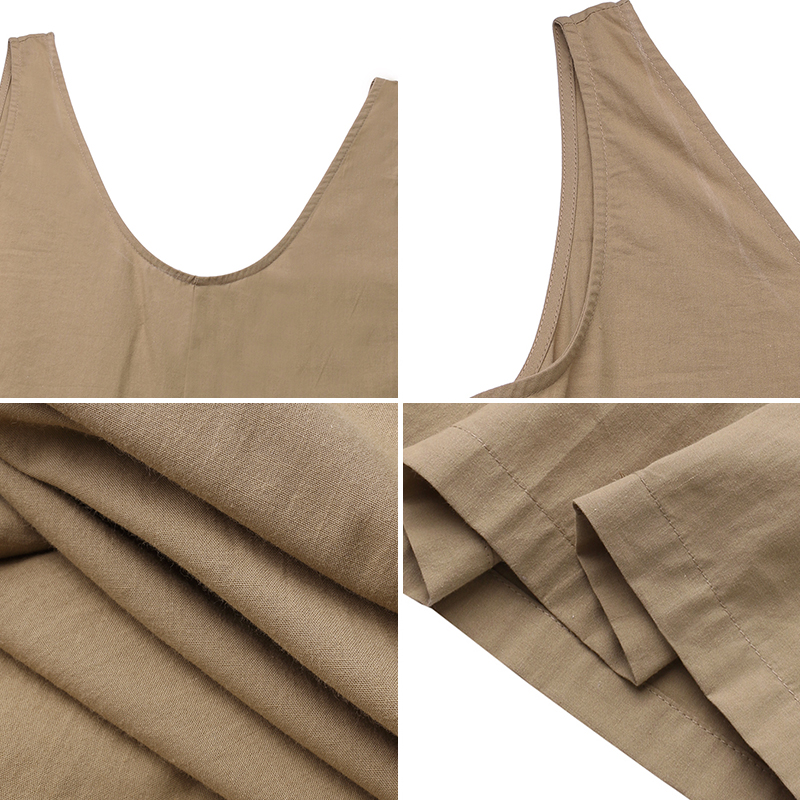 Áo Liền Quần Celmia Hai Dây Bằng Cotton Cò Túi Ống Rộng Thời Trang Mùa Hè Cho Nữ | BigBuy360 - bigbuy360.vn